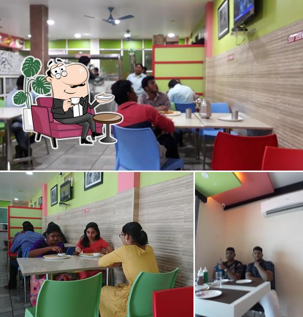 The interior of Amaravathi Tiffins