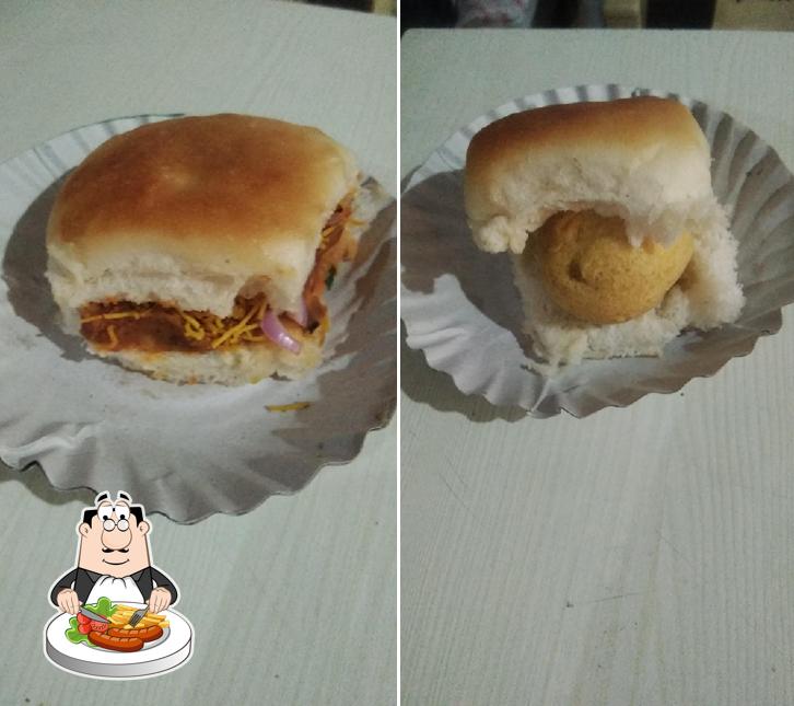 Pulled pork sandwich at Jai Mahadev fast food