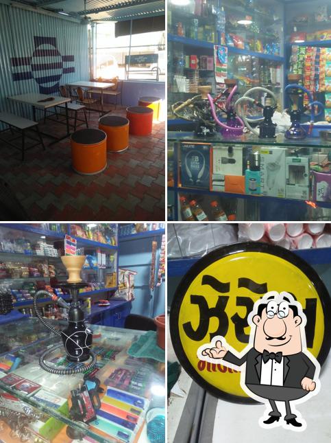 The interior of Jyoti pan cafe
