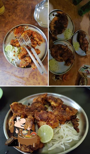 Food at Saish bar and restaurant