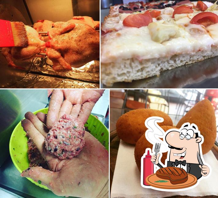 Due di Pizze serve pasti a base di carne