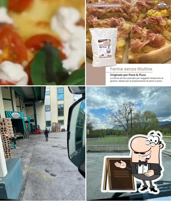 La esterno e cibo del ristorante