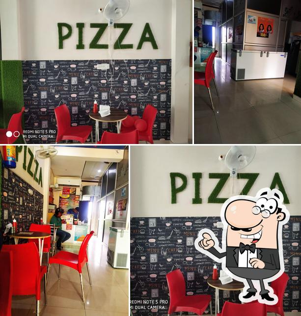 The interior of Saucy slice pizza