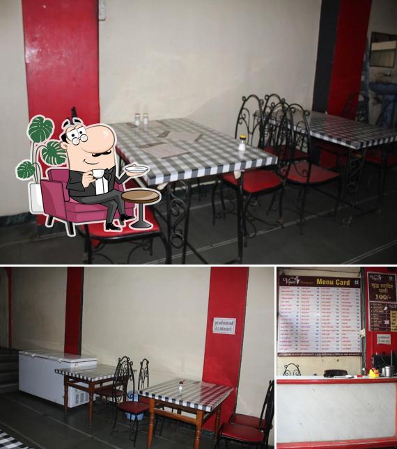 The interior of VYAS RESTAURANT Punjabi Food Indian Food Vegetarian Resturant
