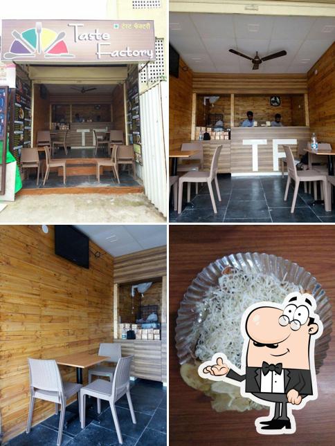 Take a seat at one of the tables at Wakad Taste Factory