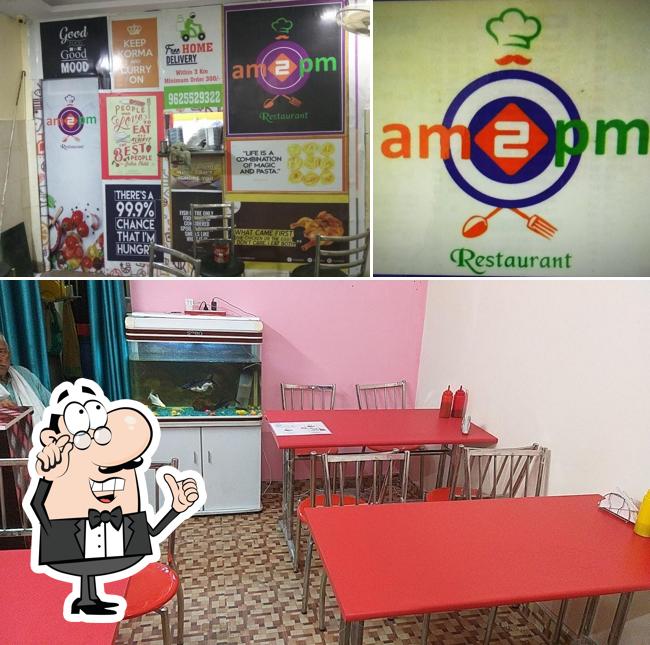 The interior of Am2pm Restaurant
