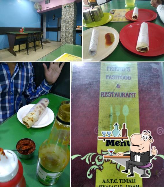 The interior of Friends Fastfood & Restaurant