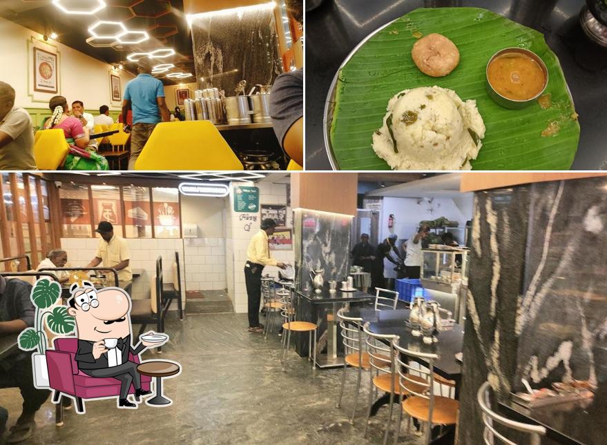 Among various things one can find interior and food at Hotel Temple City