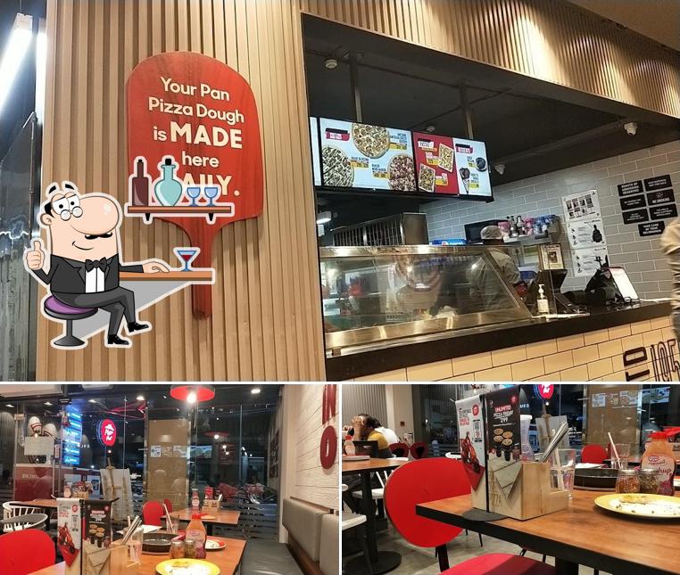 The interior of Pizza Hut Yelahanka, Bengaluru