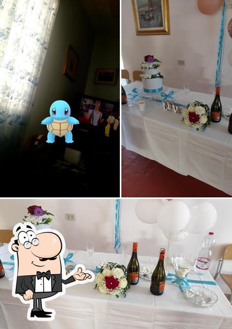 La interni e cibo del ristorante