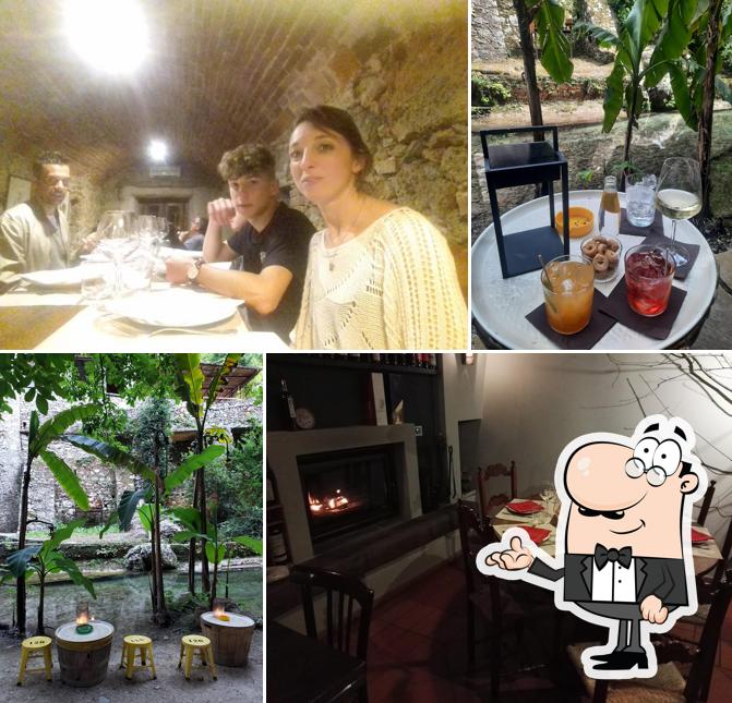 Gli interni di Osteria Candalla
