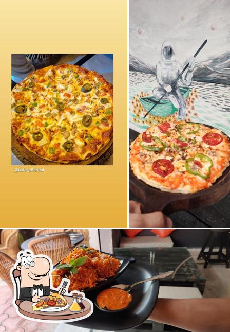 Try out pizza at Cafe ethereal