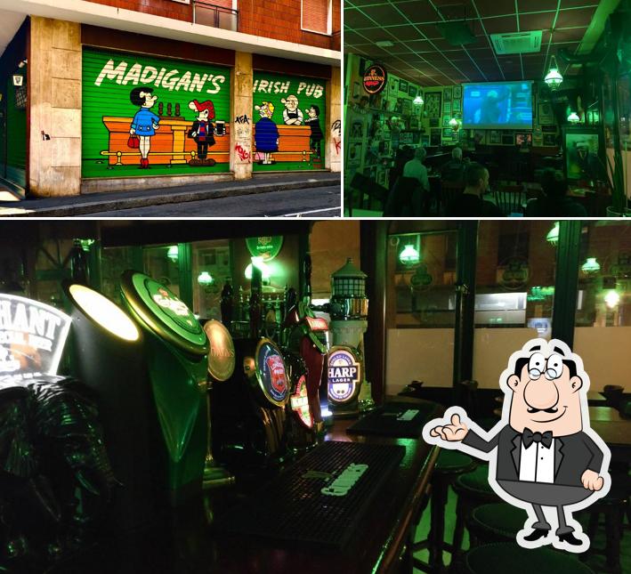 Dai un'occhiata agli interni di Madigan's Irish Pub
