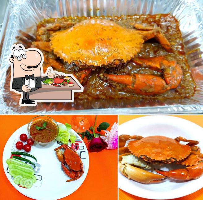 Order seafood at Konkan Delite