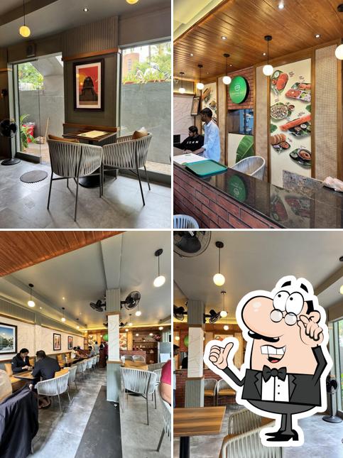 The interior of NARIKELAM CAFE