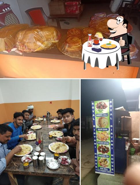 Get a burger at Royal Biryani House