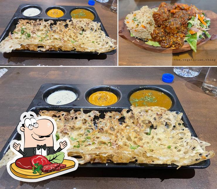 Pick meat dishes at Âashirwad Restaurant(Jain Food)