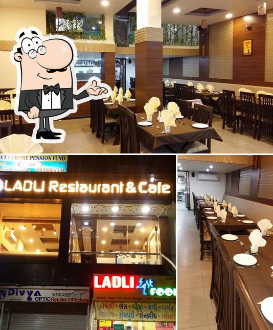 The interior of Ladli Restaurant & Cafe
