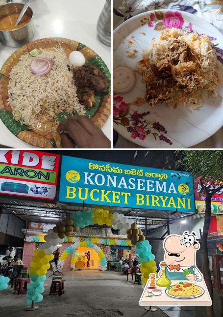 Food at Konaseema Bucket Biryani