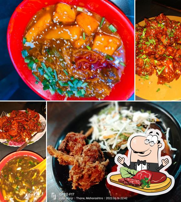 Get meat dishes at M 7 Chinese Corner