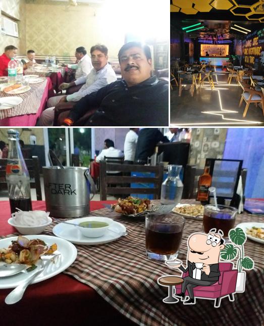 Take a seat at one of the tables at Torque