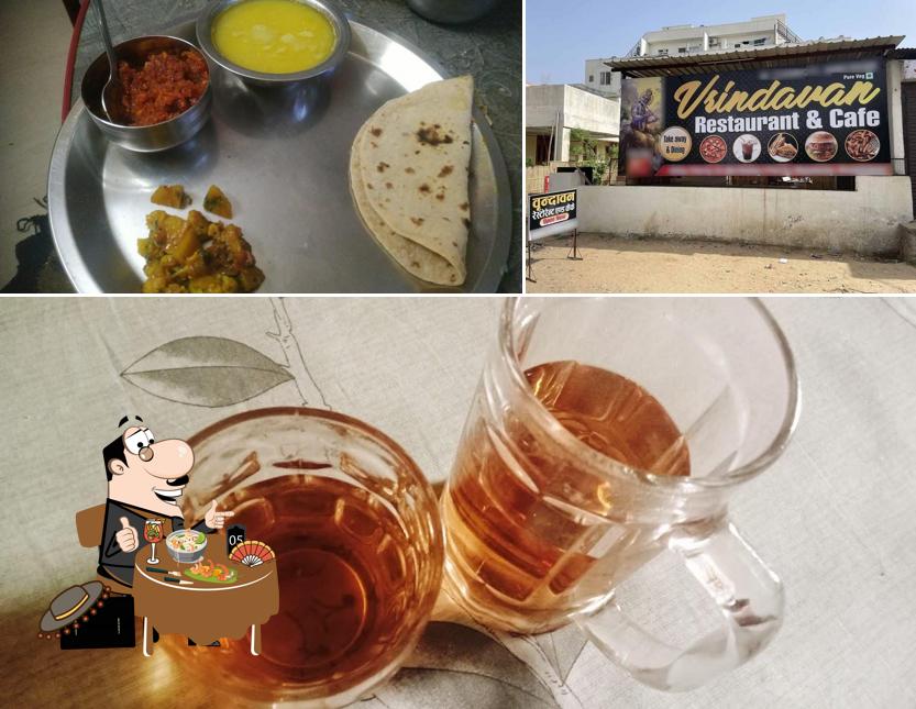 The picture of Vrindavan garden’s food and exterior