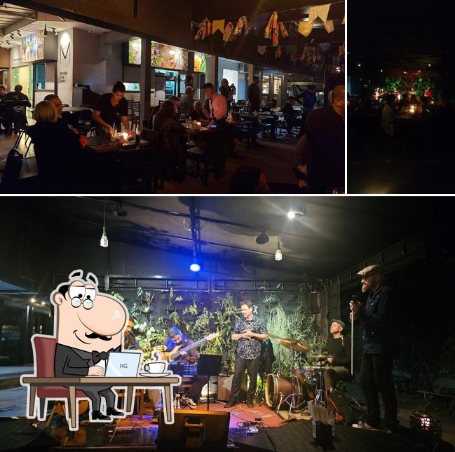 Confira a foto mostrando interior e exterior a Mundo Vivo Galeria