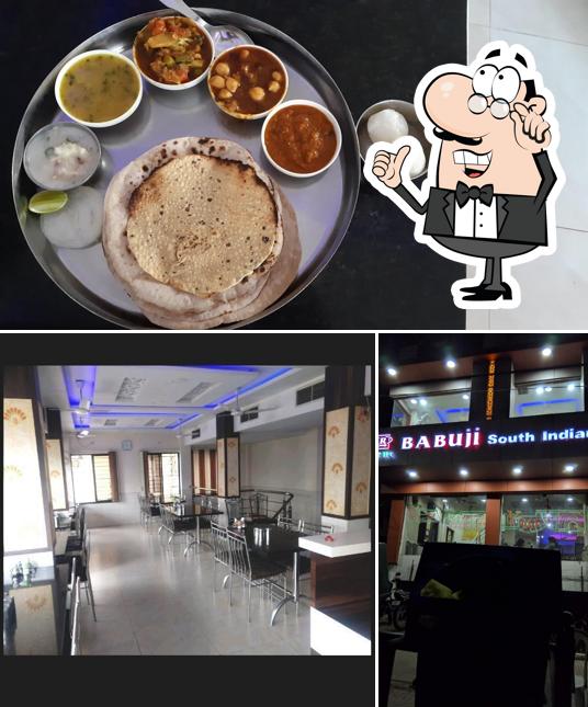 Babuji South Indian Restaurant is distinguished by interior and food