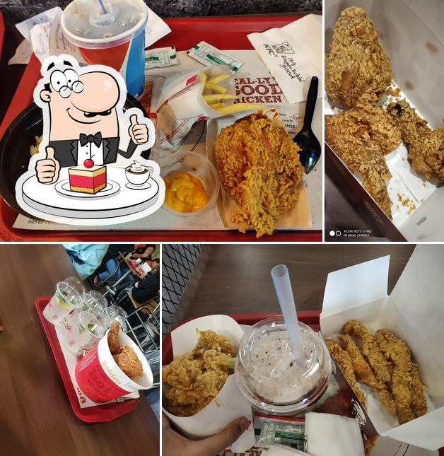 KFC serves a variety of desserts