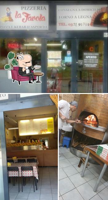 Gli interni di Pizzeria La Favola