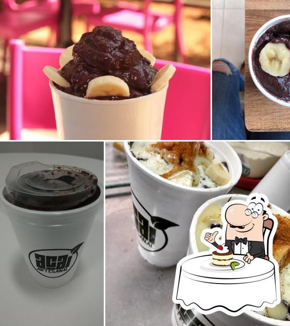 Açaí Artesanal 302 Sul oferece uma escolha de pratos doces