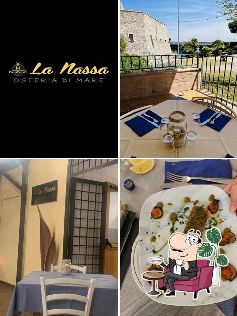 Gli interni di Osteria La Nassa