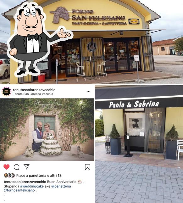La immagine di interni e esterno da Forno San Feliciano