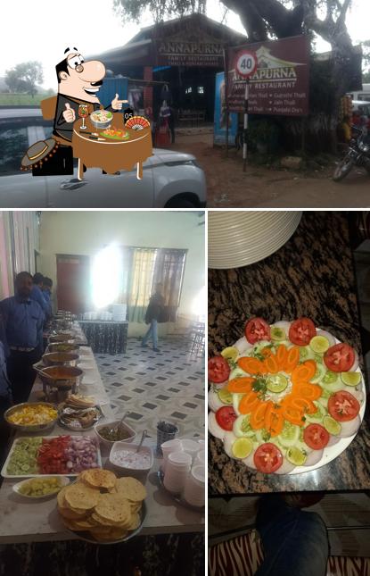 Check out the photo depicting food and exterior at Annapurna Family Restaurant
