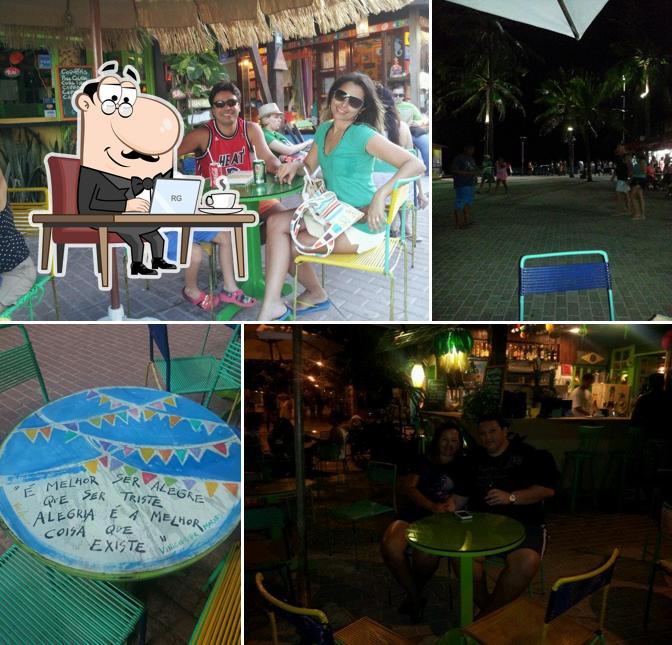 O interior do Café do Brasil