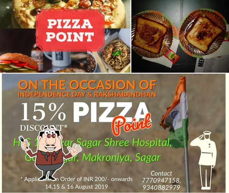 Among different things one can find food and exterior at Pizza Point