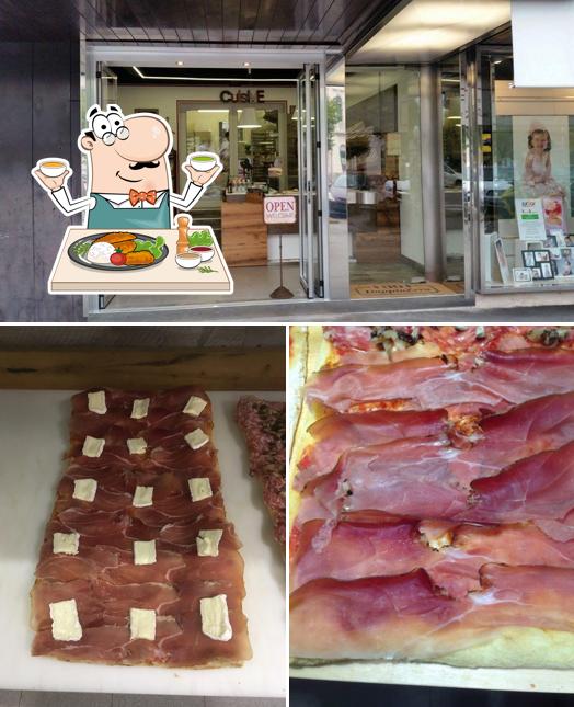 La cibo e interni del ristorante