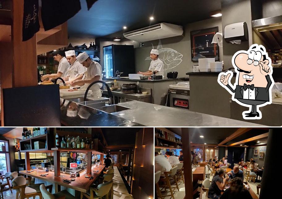 Veja imagens do interior do Haru Sushi Bar