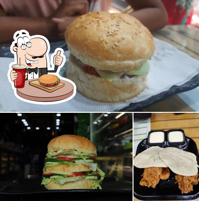 Try out a burger at The Italian Cake Shop