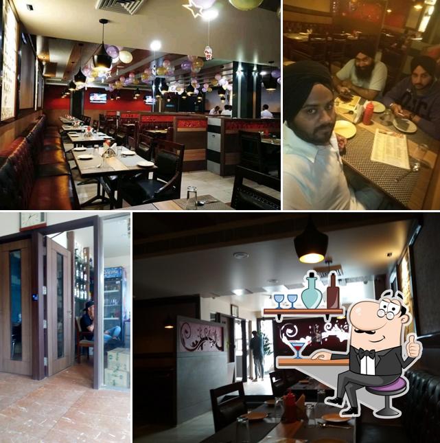 The interior of Daawat Restaurant & Daawat Bakers