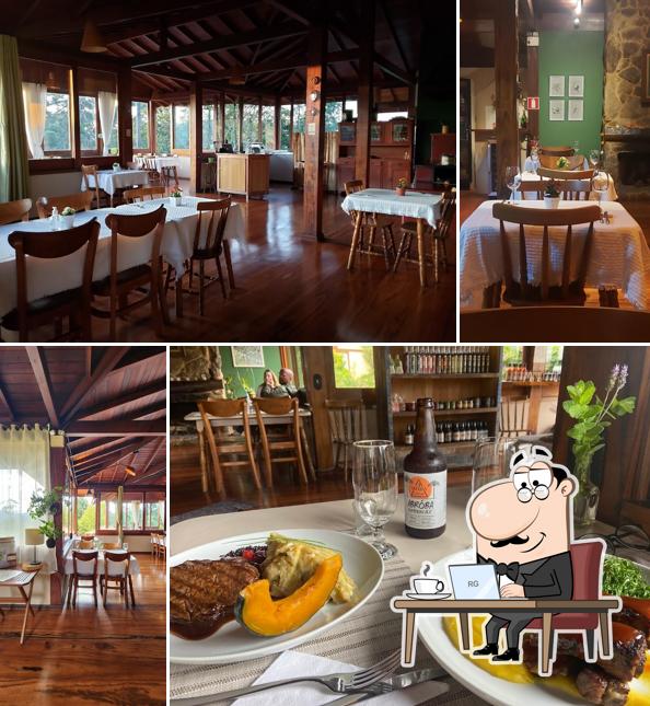 O interior do Restaurante Sauá