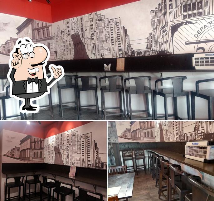 Take a seat at one of the tables at La' Meze