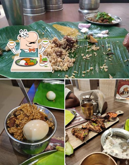 Food at Dindigul Thalappakatti Restaurant