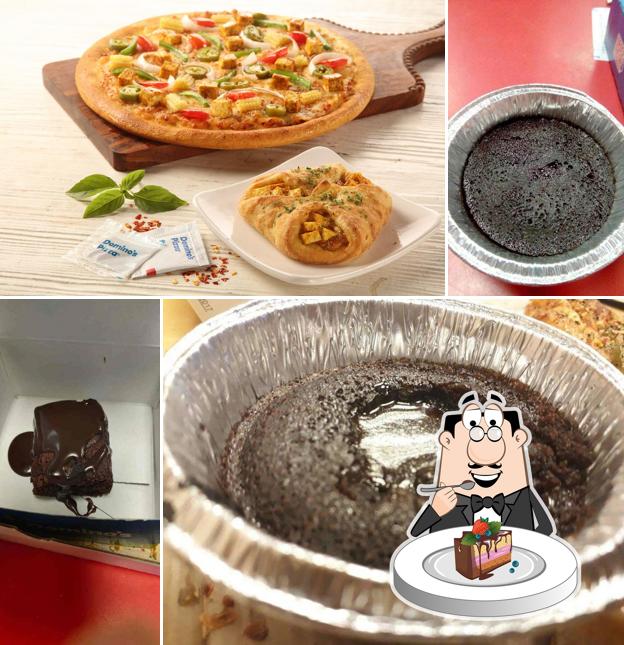 Chocolate cake at Domino's Pizza