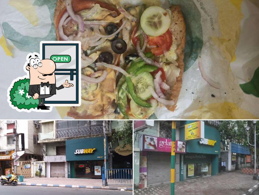 This is the photo displaying exterior and food at Subway New Alipore