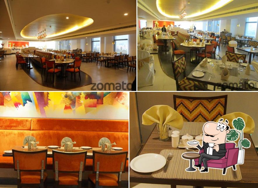 The interior of Jashn Veg Restaurant