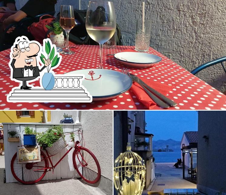 Dai un’occhiata alla foto che presenta la esterno e cibo di Konoba Placa