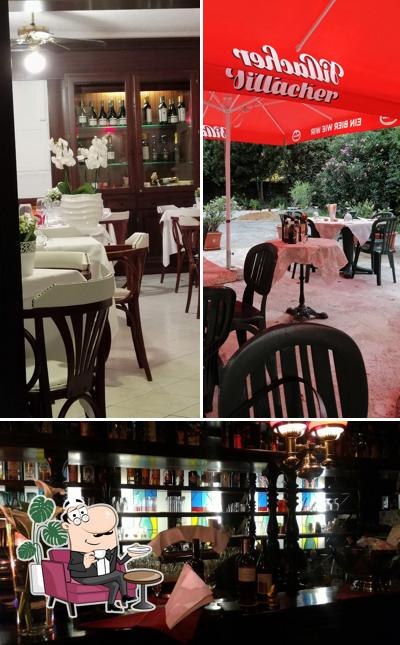 La interni e esterno del ristorante