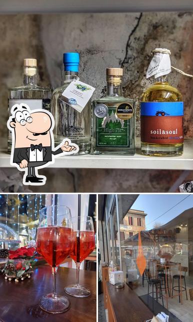 La interni e cibo del ristorante
