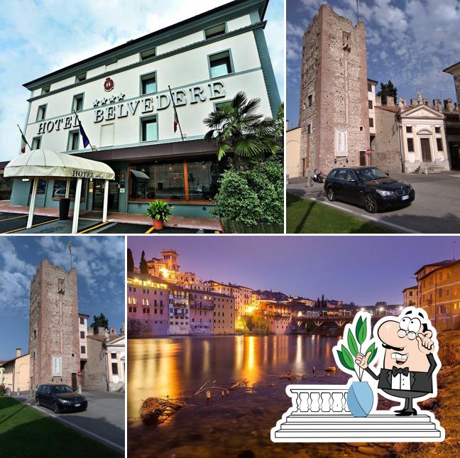 Goditi la vista dall'area esterna di Bonotto Hotel Belvedere